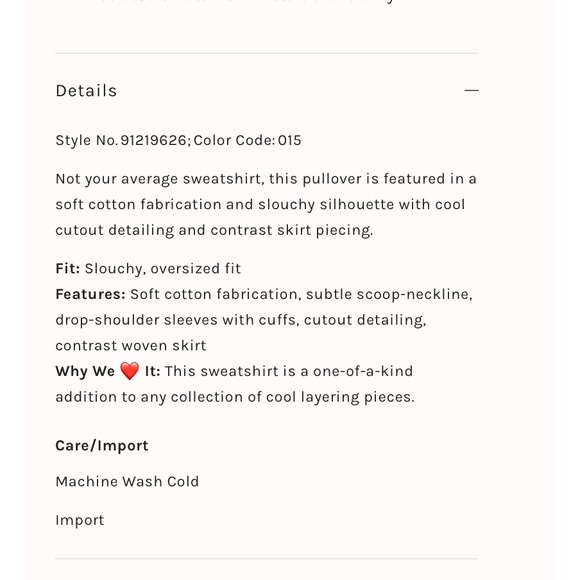 NEW! Free People Prairie sweatshirt - Picture 4 of 8